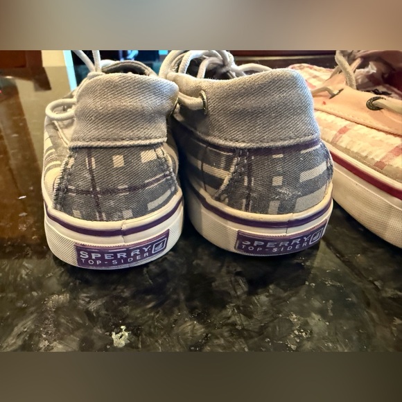 3 Pairs of Sperry Plaid Canvas Boat Shoes Lot Size 7 - Picture 6 of 12